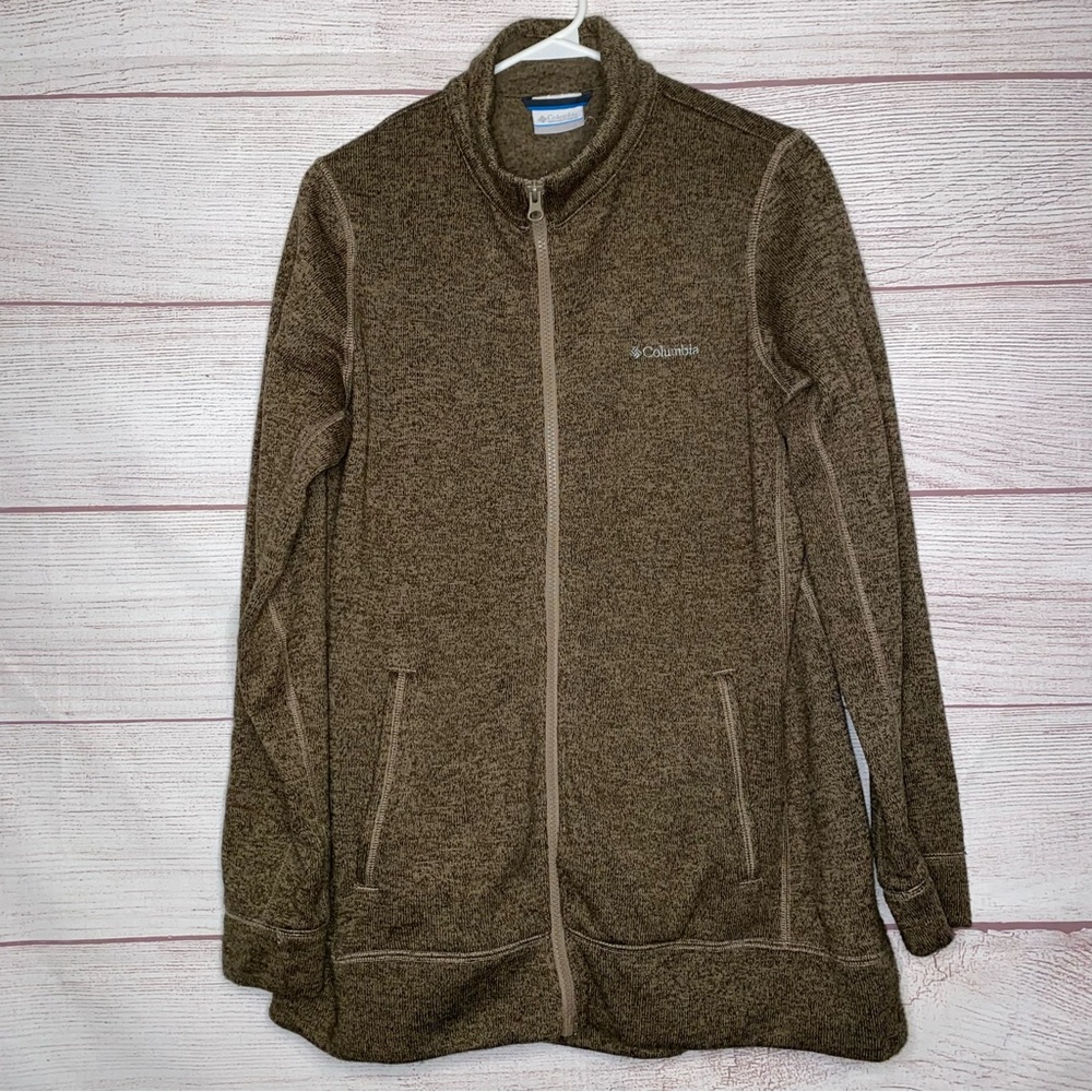 Columbia Sports Wear Women’s fleece jacket brown/green